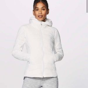 Lululemon white extra mile jacket